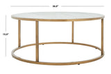 Safavieh Brynna Round Marble Coffee Table SFV9514A
