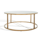 Brynna Round Marble Coffee Table