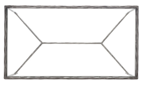 Safavieh Jessa Metal Coffee Table Silver Metal / Tempered Glass SFV9520B
