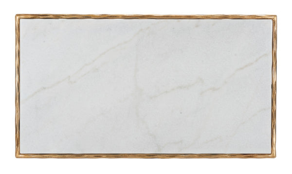 Safavieh Jessa Metal Coffee Table Brass / White Metal / White Marble / Mdf SFV9520C