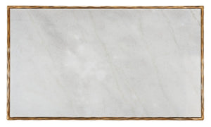 Safavieh Debbie Rectangle Metal Coffee Table Brass / White Metal / White Marble / Mdf SFV9522C