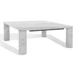 Safavieh Nicoletta Square Marble Coffee Table Light Grey Marble / Mdf / Metal SFV9700A-2BX