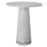 Valentia Tall Round Marble Accent Table