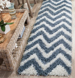 Safavieh Chevron Shag Hand Tufted Acrylic Pile Rug SG250A-4SQ