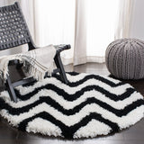 Safavieh Chevron Shag Hand Tufted Acrylic Pile Rug SG250B-4R