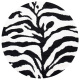 Safavieh Zebra Shag Power Loomed Polypropylene Pile Shag Rug SG452-1290-3