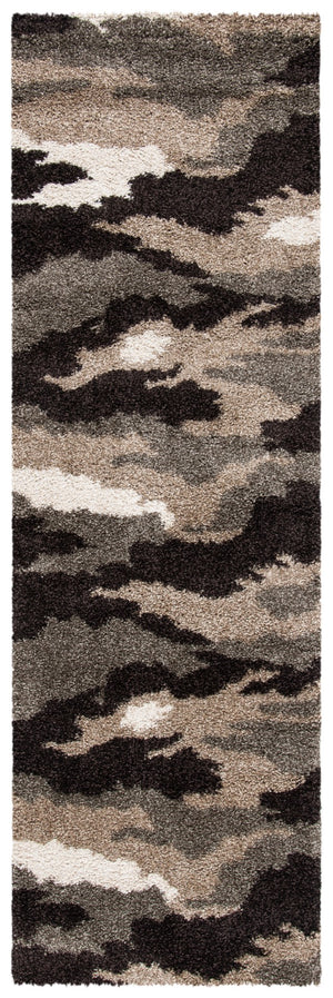 Safavieh Camouflage Shag Power Loomed Polypropylene Pile Shag Rug SG453-1391-29