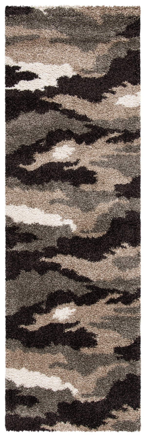 Safavieh Camouflage Shag Power Loomed Polypropylene Pile Shag Rug SG453-1391-29