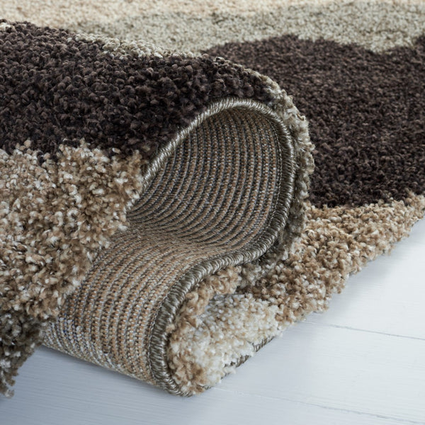 Safavieh Camouflage Shag Power Loomed Polypropylene Pile Shag Rug SG453-1391-29