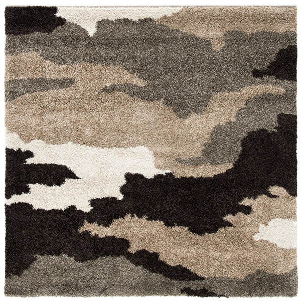 Safavieh Camouflage Shag Power Loomed Polypropylene Pile Shag Rug SG453-1391-29