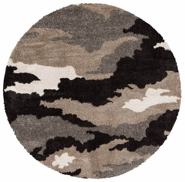 Safavieh Camouflage Shag Power Loomed Polypropylene Pile Shag Rug SG453-1391-29