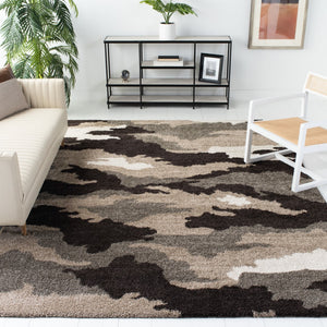 Safavieh Camouflage Shag Power Loomed Polypropylene Pile Shag Rug SG453-1391-29
