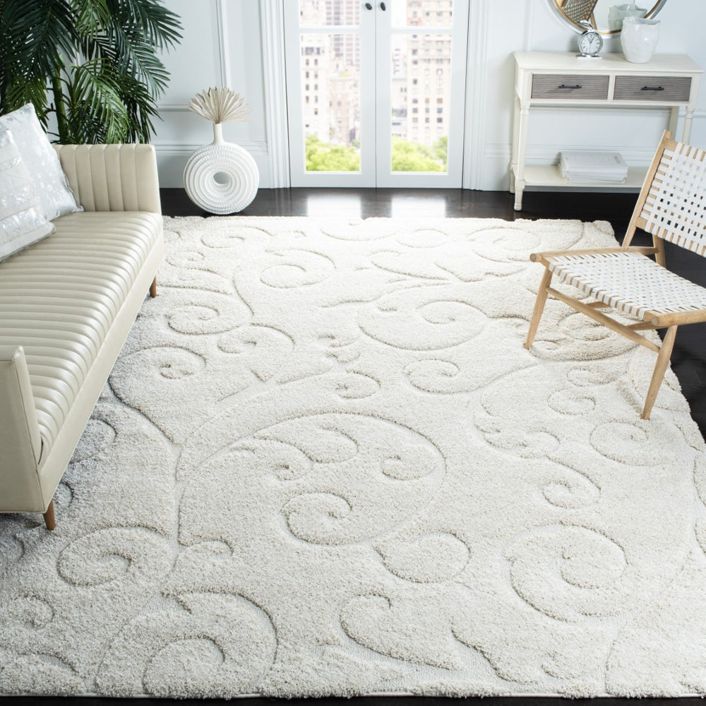 Safavieh Florida Shag Power Loomed Polypropylene Pile Shag Rug SG455-1111-11SQ