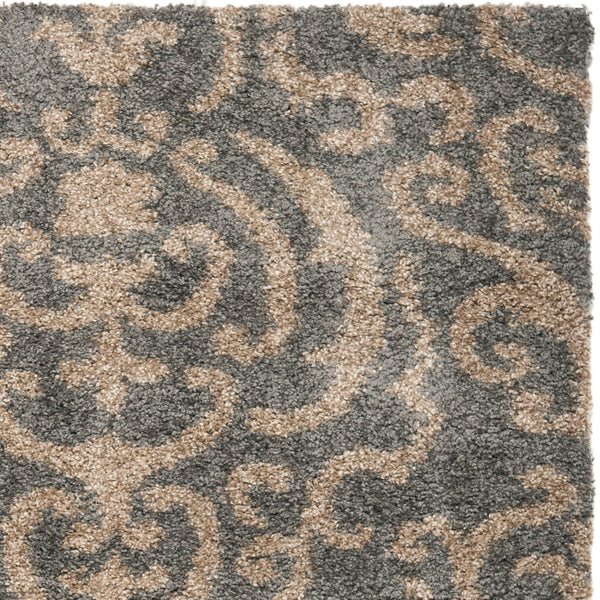 Safavieh Florida Shag Power Loomed Polypropylene Pile Shag Rug SG462-8013-4R