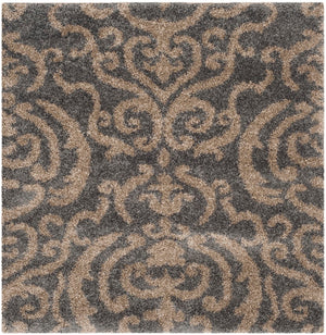 Safavieh Florida Shag Power Loomed Polypropylene Pile Shag Rug SG462-8013-4SQ