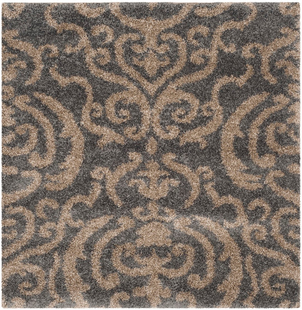 Safavieh Florida Shag Power Loomed Polypropylene Pile Shag Rug SG462-8013-4SQ