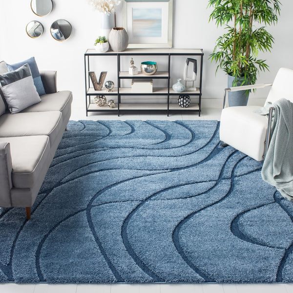 Safavieh Florida Shag 471 Power Loomed Polypropylene Pile Shag Rug SG471-6065-8SQ