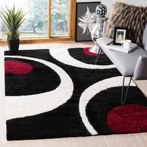 Safavieh Florida Shag 474 Power Loomed Polypropylene Pile Shag Rug SG474-9012-4R
