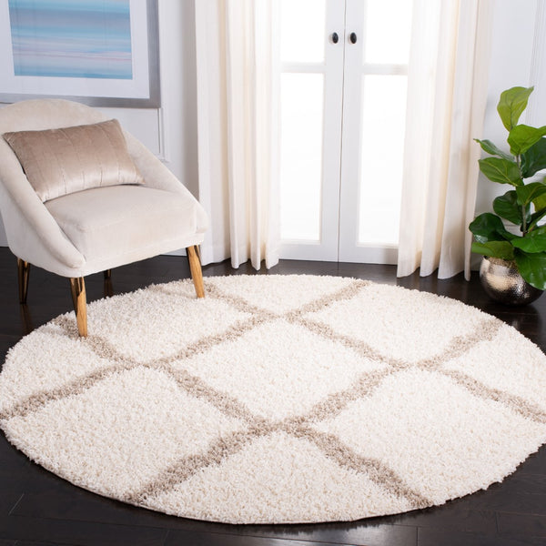 Safavieh Dallas Shag 257 Flat Weave Polypropylene Shag & Flokati Rug SGD257B-8SQ