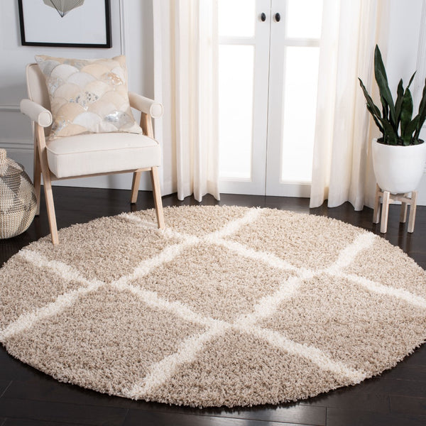Safavieh Dallas Shag 257 Flat Weave Polypropylene Shag & Flokati Rug SGD257D-8SQ