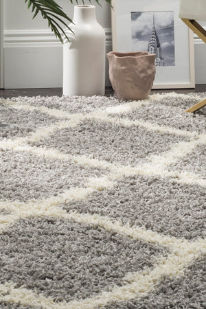 Safavieh Dallas Shag 257 Flat Weave Polypropylene Shag & Flokati Rug SGD257G-4SQ