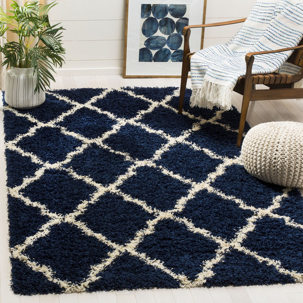 Safavieh Dallas Shag 257 Polypropylene Pile Power Loomed Shag & Flokati Rug SGD257N-10SQ
