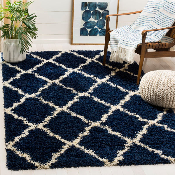 Safavieh Dallas Shag 257 Flat Weave Polypropylene Shag & Flokati Rug SGD257N-8SQ