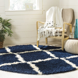 Safavieh Dallas Shag 257 Polypropylene Pile Power Loomed Shag & Flokati Rug SGD257N-10SQ