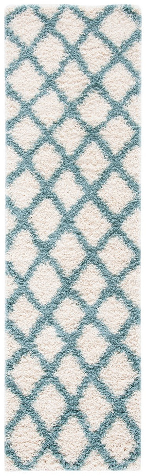 Sgd-Dallas Shag Dallas Shag Shag & Flokati Power Loomed Polypropylene Pile Rug Ivory / Seafoam