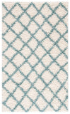 Sgd-Dallas Shag Dallas Shag Shag & Flokati Power Loomed Polypropylene Pile Rug Ivory / Seafoam