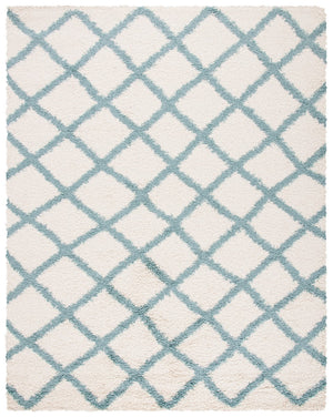 Sgd-Dallas Shag Dallas Shag Shag & Flokati Power Loomed Polypropylene Pile Rug Ivory / Seafoam