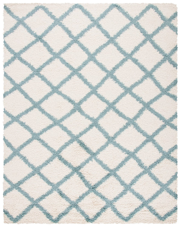 Sgd-Dallas Shag Dallas Shag Shag & Flokati Power Loomed Polypropylene Pile Rug Ivory / Seafoam