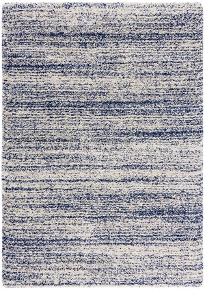 Safavieh Hudson Shag 295 Power Loomed Polypropylene Shag Rug Ivory / Navy SGH295A-6