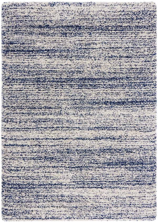 Safavieh Hudson Shag 295 Power Loomed Polypropylene Shag Rug Ivory / Navy SGH295A-6
