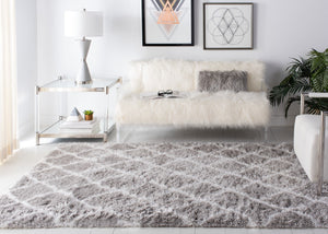 Safavieh Indie Shag 322 Power Loomed Polyester Pile Shag & Flokati Rug SGI322B-4SQ
