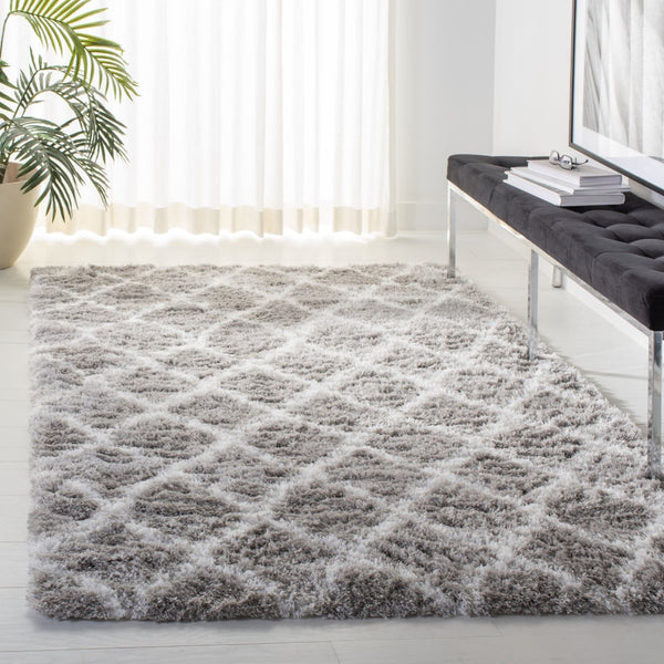 Safavieh Indie Shag 322 Power Loomed Polyester Pile Shag & Flokati Rug SGI322B-4SQ