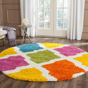 Safavieh Safavieh Kids Shag 562 Power Loomed Polypropylene Pile Shag & Flokati Rug SGK562A-29