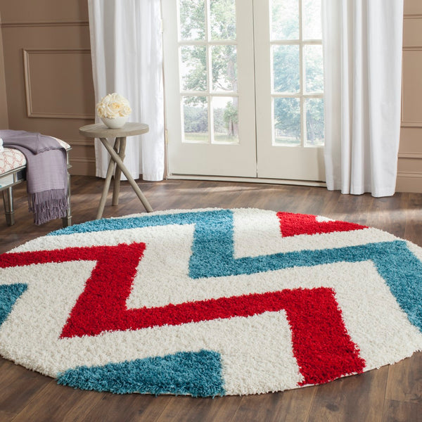 Safavieh Safavieh Kids Shag 564 Power Loomed Polypropylene Pile Shag & Flokati Rug SGK564B-4
