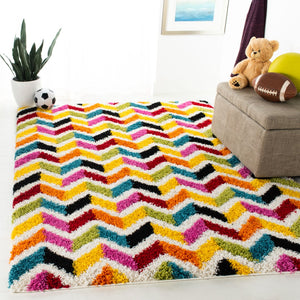 Safavieh Safavieh Kids Shag 565 Power Loomed Polypropylene Pile Shag & Flokati Rug SGK565A-29