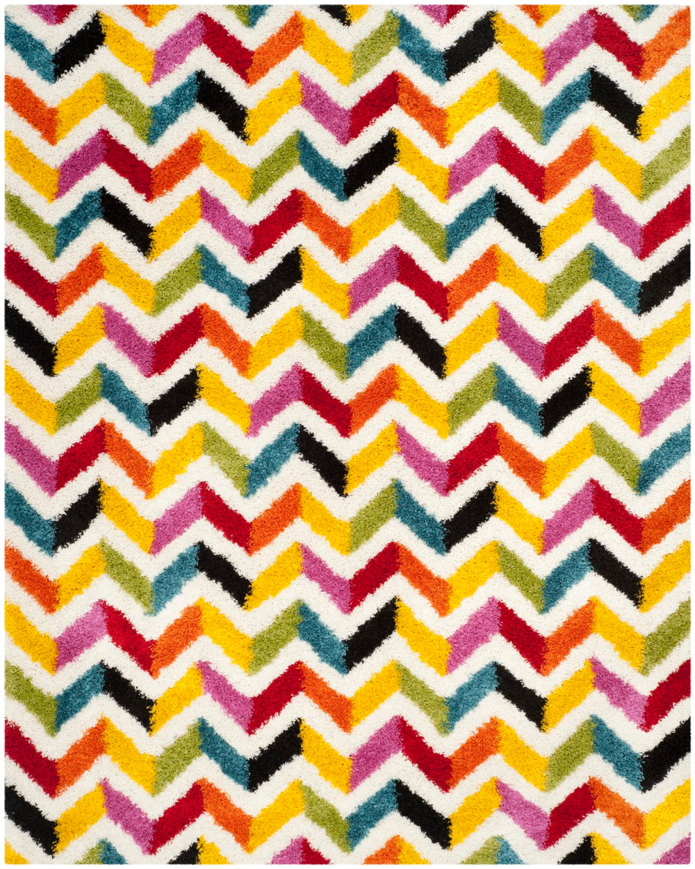 Safavieh Safavieh Kids Shag 565 Power Loomed Polypropylene Pile Shag & Flokati Rug SGK565A-29