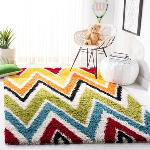 Safavieh Safavieh Kids Shag 567 Power Loomed Polypropylene Pile Shag & Flokati Rug SGK567A-25