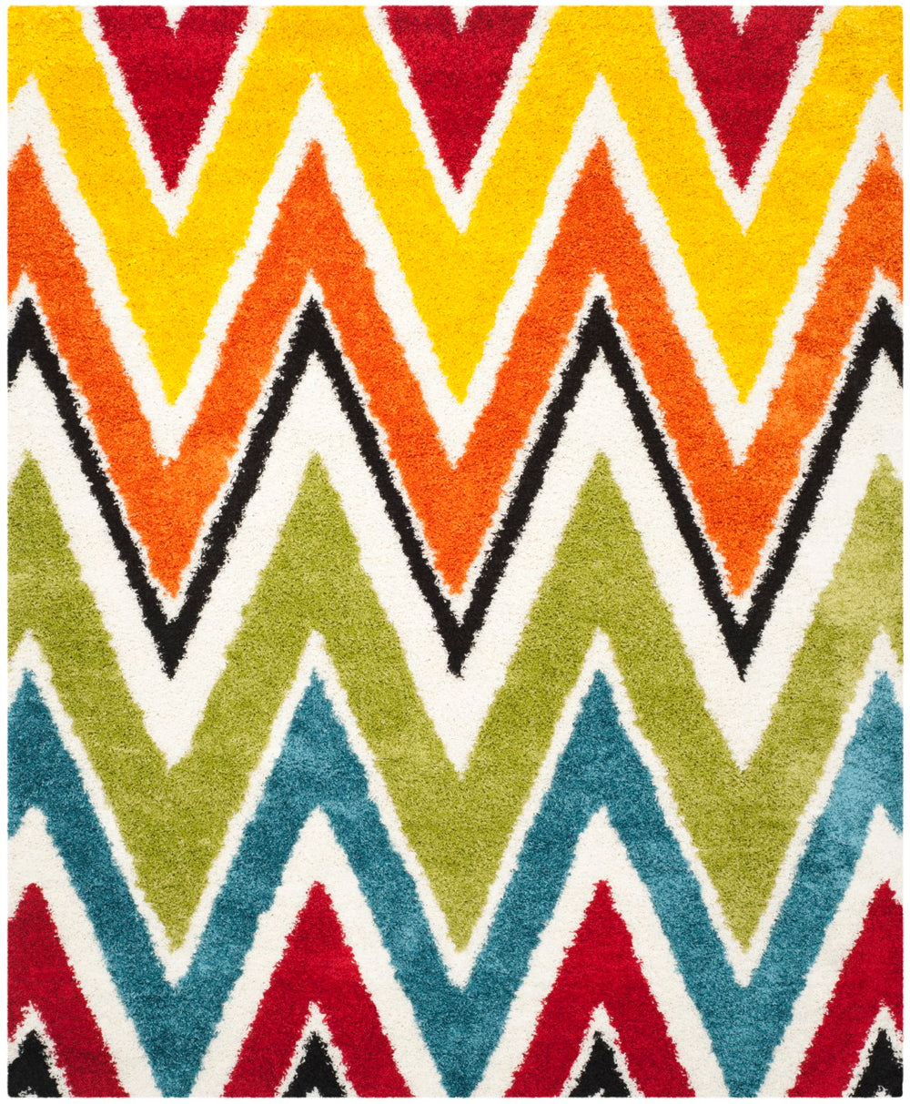 Safavieh Safavieh Kids Shag 567 Power Loomed Polypropylene Pile Shag & Flokati Rug SGK567A-25