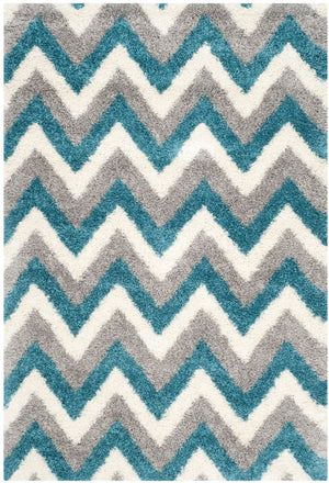 Safavieh Safavieh Kids Shag 568 Power Loomed Polypropylene Pile Shag & Flokati Rug SGK568C-29