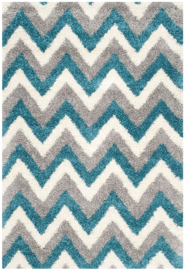 Safavieh Safavieh Kids Shag 568 Power Loomed Polypropylene Pile Shag & Flokati Rug SGK568C-29