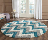 Safavieh Safavieh Kids Shag 568 Power Loomed Polypropylene Pile Shag & Flokati Rug SGK568C-29