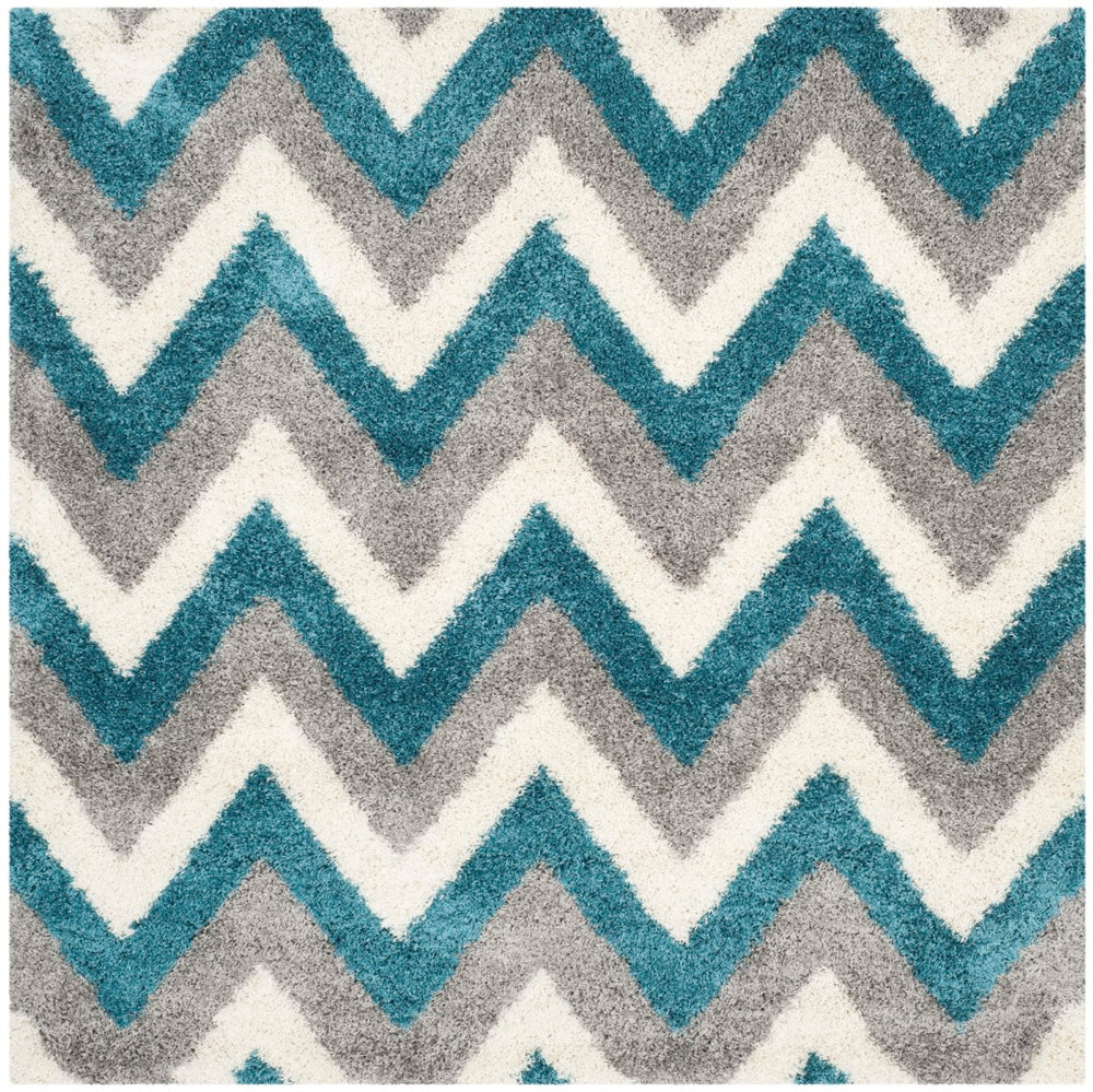 Safavieh Safavieh Kids Shag 568 Power Loomed Polypropylene Pile Shag & Flokati Rug SGK568C-29