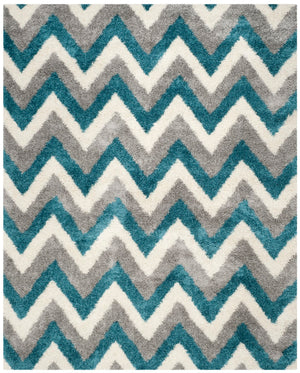 Safavieh Safavieh Kids Shag 568 Power Loomed Polypropylene Pile Shag & Flokati Rug SGK568C-29