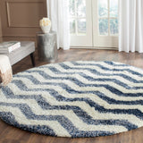 Safavieh Montreal Shag 846 Power Loomed 50% Polypropylene + 50% Polyester Shag & Flokati Rug SGM846A-4SQ