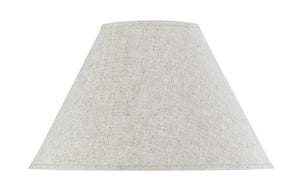 Cal Lighting Round Linen Fabric Shade SH-1036 Brown SH-1036