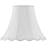 Cal Lighting Vertical Piped Scallop Bell SH-8105/12-WH White SH-8105/12-WH
